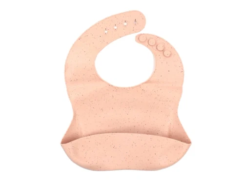 Mushie peach terrazzo hagesmæk silikone